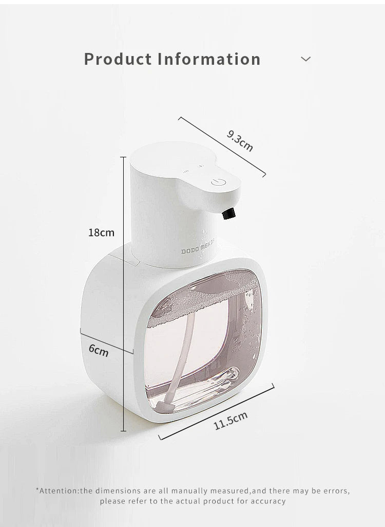 New Wall Mounted Automatic Soap Dispenser Foam Smart Hand Washing Machine 500ml Liquid Rechargeable Bathroom Induction Sensor - RELUX.STORE