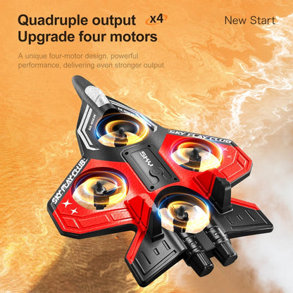 New YP3 Glider Flying Helicopter RC Hobby Jet Plane 2.4G Stunt Remote Control Foam Fighter Airplane Toy Drone With Light - RELUX.STORE
