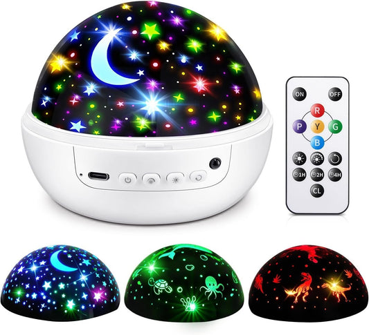 🌙 "Night Light Projector – LED Starry Sky & Galaxy Projector with 7 Color Modes, Rotation, Timer & Remote | Kids Bedroom, Nursery, Baby Room & Mood Lamp" - RELUX.STORE