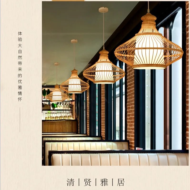 💡 "Nordic Bamboo Chandelier Pendant Light – Luxury Modern Hanging Lamp for Dining Room, Living Room, Bedroom & Indoor Home Décor" - RELUX.STORE