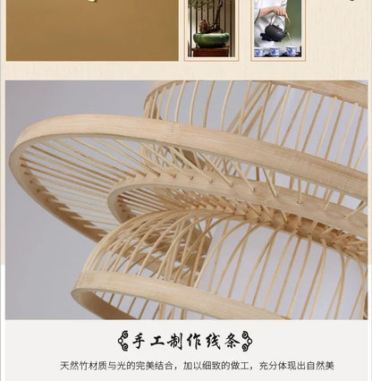 💡 "Nordic Bamboo Chandelier Pendant Light – Luxury Modern Hanging Lamp for Dining Room, Living Room, Bedroom & Indoor Home Décor" - RELUX.STORE