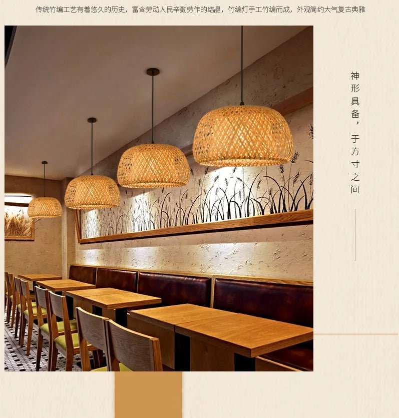 💡 "Nordic Bamboo Chandelier Pendant Light – Luxury Modern Hanging Lamp for Dining Room, Living Room, Bedroom & Indoor Home Décor" - RELUX.STORE