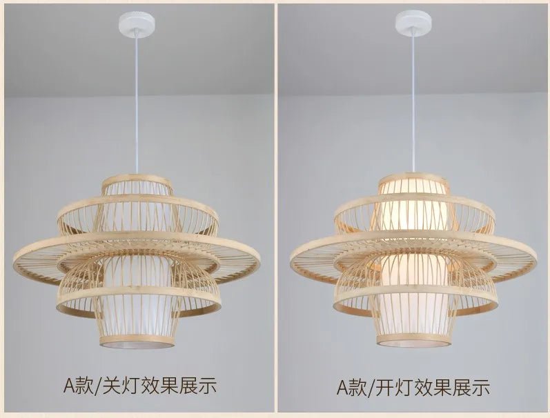 💡 "Nordic Bamboo Chandelier Pendant Light – Luxury Modern Hanging Lamp for Dining Room, Living Room, Bedroom & Indoor Home Décor" - RELUX.STORE