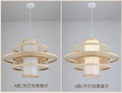💡 "Nordic Bamboo Chandelier Pendant Light – Luxury Modern Hanging Lamp for Dining Room, Living Room, Bedroom & Indoor Home Décor" - RELUX.STORE