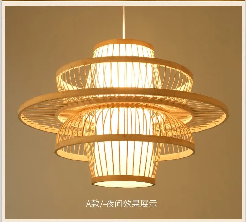 💡 "Nordic Bamboo Chandelier Pendant Light – Luxury Modern Hanging Lamp for Dining Room, Living Room, Bedroom & Indoor Home Décor" - RELUX.STORE