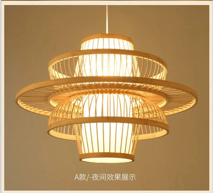 💡 "Nordic Bamboo Chandelier Pendant Light – Luxury Modern Hanging Lamp for Dining Room, Living Room, Bedroom & Indoor Home Décor" - RELUX.STORE