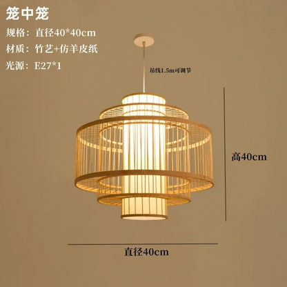 💡 "Nordic Bamboo Chandelier Pendant Light – Luxury Modern Hanging Lamp for Dining Room, Living Room, Bedroom & Indoor Home Décor" - RELUX.STORE