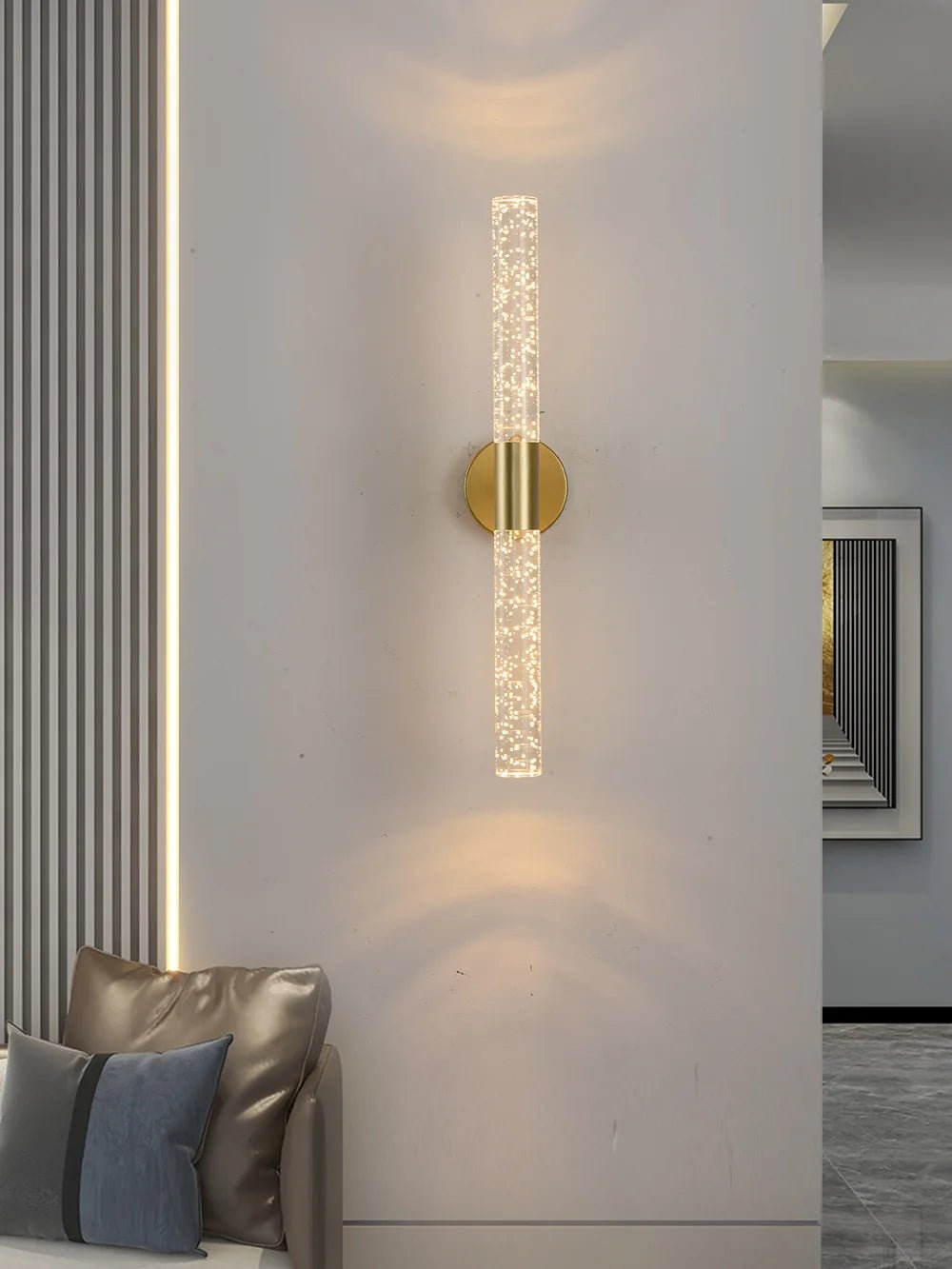 💡 "Nordic Bubbles Crystal Rod LED Wall Lamp – Modern Bedroom & Living Room Bedside Wall Light for Home Interior Decor" - RELUX.STORE
