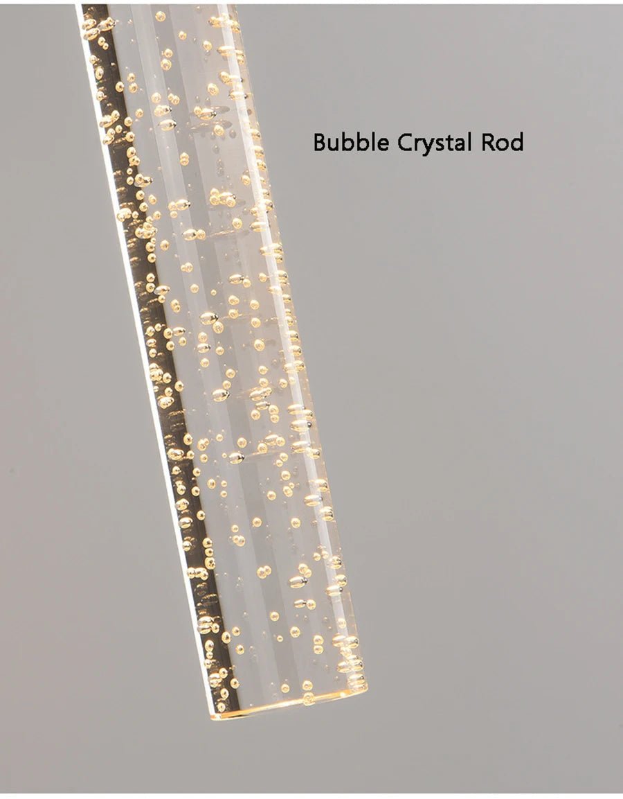 💡 "Nordic Bubbles Crystal Rod LED Wall Lamp – Modern Bedroom & Living Room Bedside Wall Light for Home Interior Decor" - RELUX.STORE