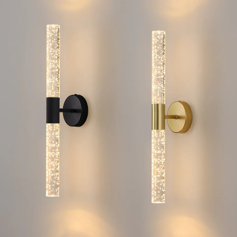 💡 "Nordic Bubbles Crystal Rod LED Wall Lamp – Modern Bedroom & Living Room Bedside Wall Light for Home Interior Decor" - RELUX.STORE