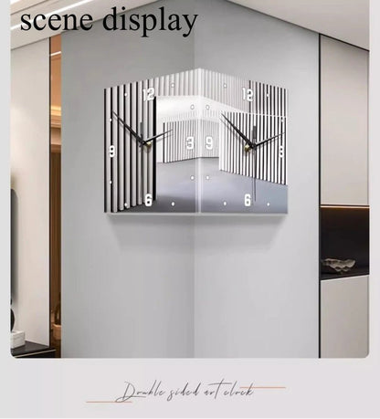 “Nordic LED Wall Clock – Modern Luxury Electronic Wall Art for Living Room, Elegant Aesthetic Home & Office Decor” - RELUX.STORE