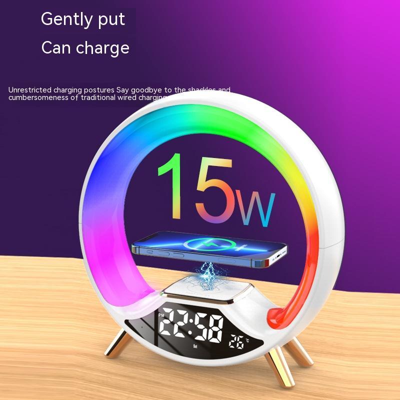 O Light Three In One Wireless Charging Multifunctional Bluetooth Speaker Night Light - RELUX.STORE