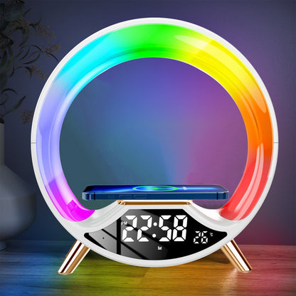 O Light Three In One Wireless Charging Multifunctional Bluetooth Speaker Night Light - RELUX.STORE
