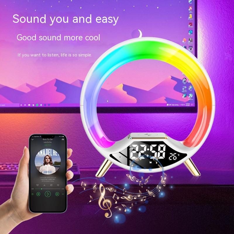 O Light Three In One Wireless Charging Multifunctional Bluetooth Speaker Night Light - RELUX.STORE