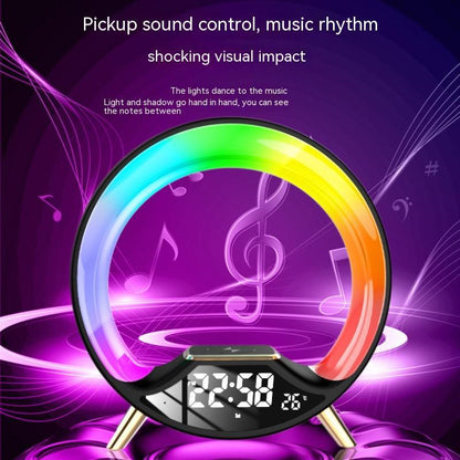 O Light Three In One Wireless Charging Multifunctional Bluetooth Speaker Night Light - RELUX.STORE