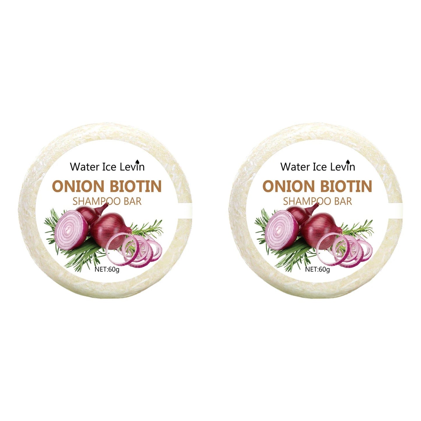 Onion and Biotin Shampoo Soap - 60g, Suitable for All Hair Types, Moisturizing and Smoothing, Rich in Rosemary Extract - RELUX.STORE
