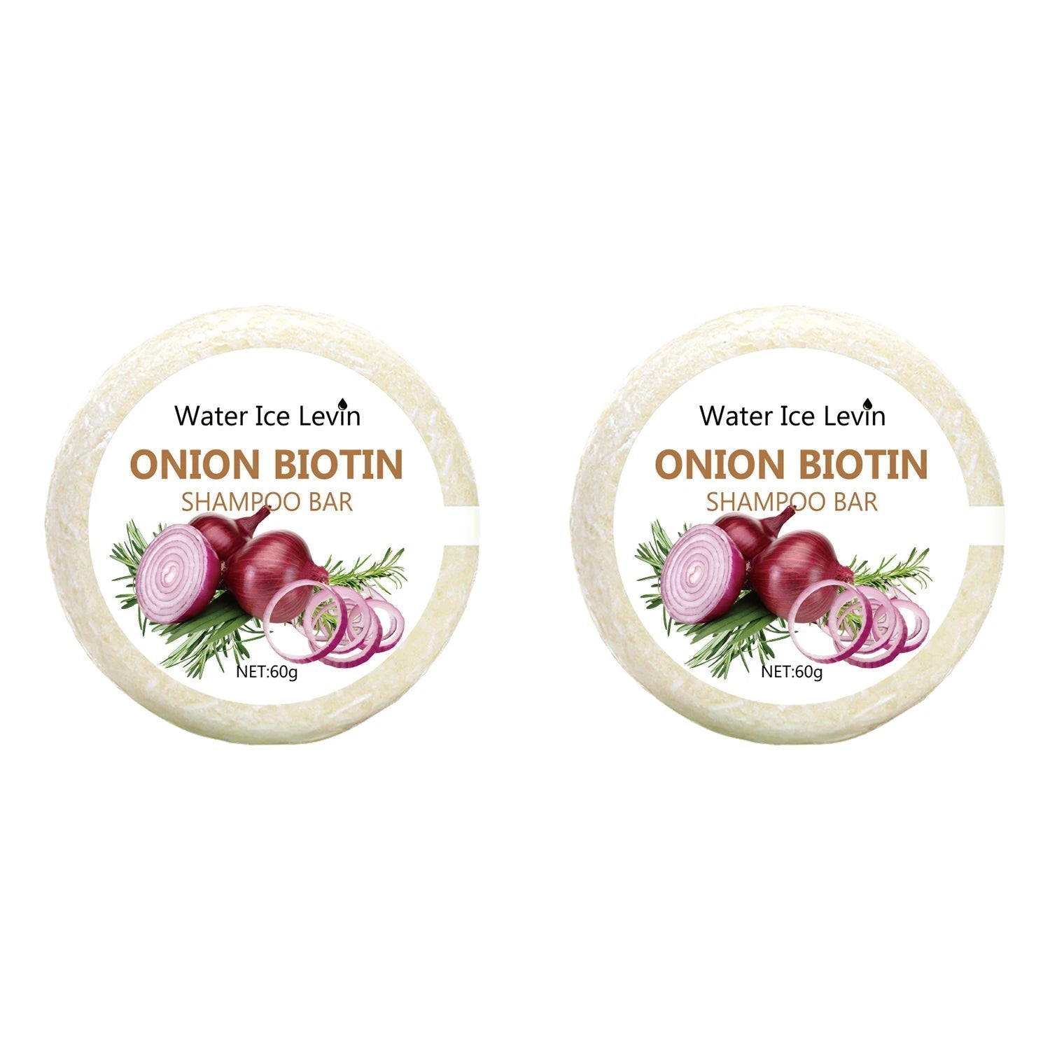 Onion and Biotin Shampoo Soap - 60g, Suitable for All Hair Types, Moisturizing and Smoothing, Rich in Rosemary Extract - RELUX.STORE