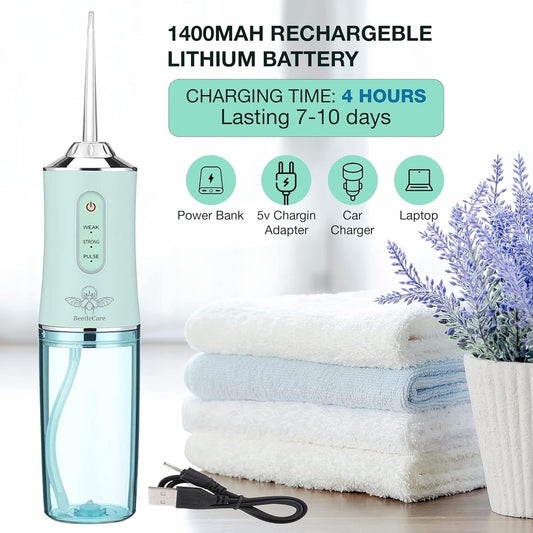 Oral Irrigator With 4 Nozzle Tips - RELUX.STORE