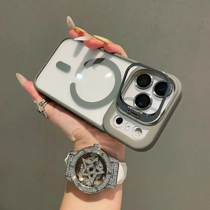 "Original Luxury Transparent Magnetic MagSafe Case for iPhone 17 / 17 Pro / 17 Pro Max / 17 Air – Lens Holder & Shockproof Clear Protective Cover" - RELUX.STORE