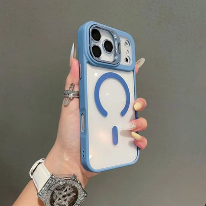"Original Luxury Transparent Magnetic MagSafe Case for iPhone 17 / 17 Pro / 17 Pro Max / 17 Air – Lens Holder & Shockproof Clear Protective Cover" - RELUX.STORE