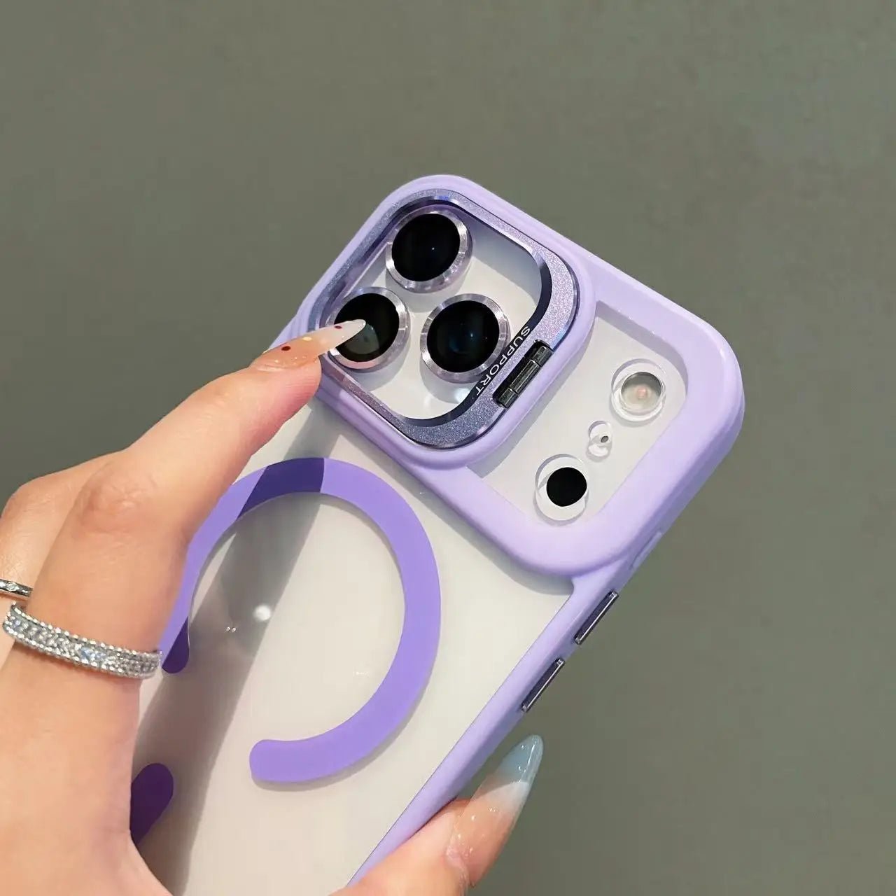 "Original Luxury Transparent Magnetic MagSafe Case for iPhone 17 / 17 Pro / 17 Pro Max / 17 Air – Lens Holder & Shockproof Clear Protective Cover" - RELUX.STORE