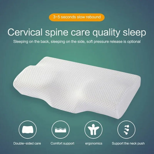 “Orthopedic Memory Foam Neck Pillow – Slow Rebound Cervical Support Pillow for Pain Relief & Anti - Snoring | Ergonomic Memory Cotton Sleep Pillow for Deep Rest” - RELUX.STORE