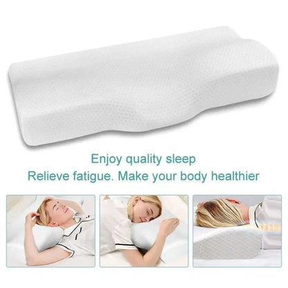 “Orthopedic Memory Foam Pillow for Neck Pain Relief – Butterfly Shaped Cervical Pillow with Slow Rebound Support | Ergonomic Bed Pillow for Deep Sleep & Spinal Alignment” - RELUX.STORE