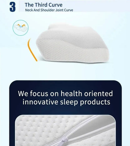 “Orthopedic Memory Foam Pillow for Neck Pain Relief – Butterfly Shaped Cervical Pillow with Slow Rebound Support | Ergonomic Bed Pillow for Deep Sleep & Spinal Alignment” - RELUX.STORE