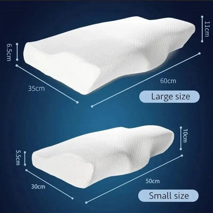 “Orthopedic Memory Foam Pillow for Neck Pain Relief – Butterfly Shaped Cervical Pillow with Slow Rebound Support | Ergonomic Bed Pillow for Deep Sleep & Spinal Alignment” - RELUX.STORE