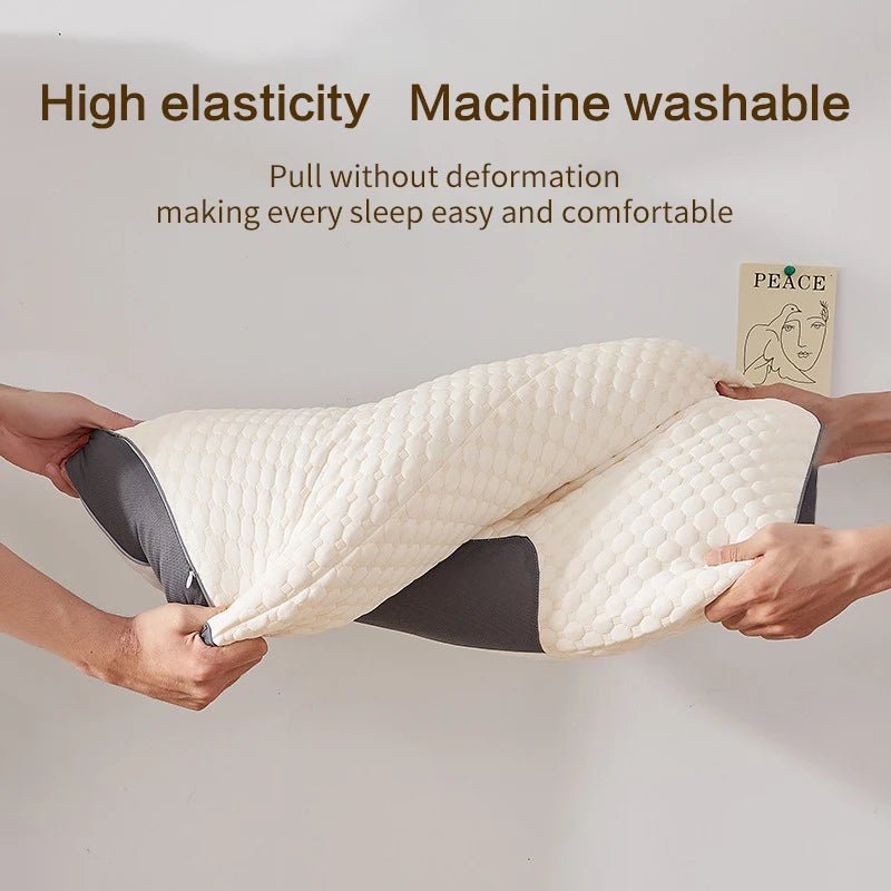 “Orthopedic Soybean Fiber Neck Pillow – Cervical Support & SPA Massage Design for Deep Sleep, Pain Relief & Neck Protection | Premium Sleep Pillow by Relux.Store” - RELUX.STORE
