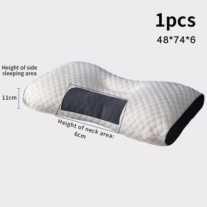 “Orthopedic Soybean Fiber Neck Pillow – Cervical Support & SPA Massage Design for Deep Sleep, Pain Relief & Neck Protection | Premium Sleep Pillow by Relux.Store” - RELUX.STORE