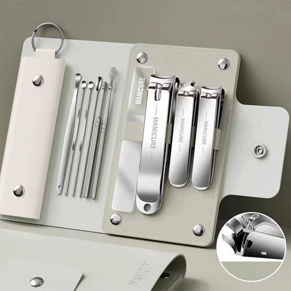 "Ouriner 6 - 18Pcs Portable Manicure & Pedicure Set – Nail Clippers, Eyebrow Scissors & Personal Care Tools in Bright Black" - RELUX.STORE