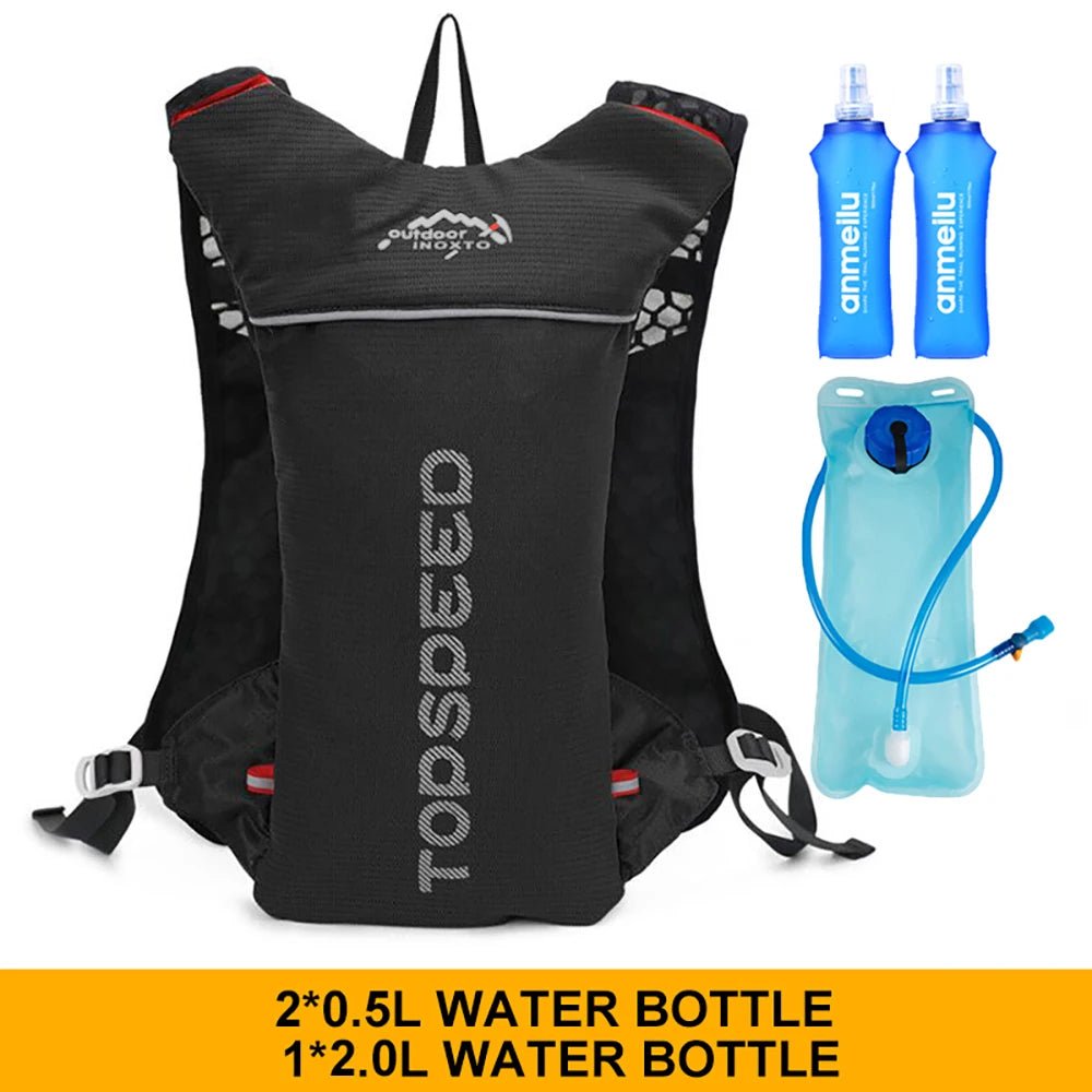 Outdoor 5L Ultralight Hydration Backpack for Men – Trail Running, Jogging, Marathon & Cycling Bag with 500ML Water Bottle - RELUX.STORE