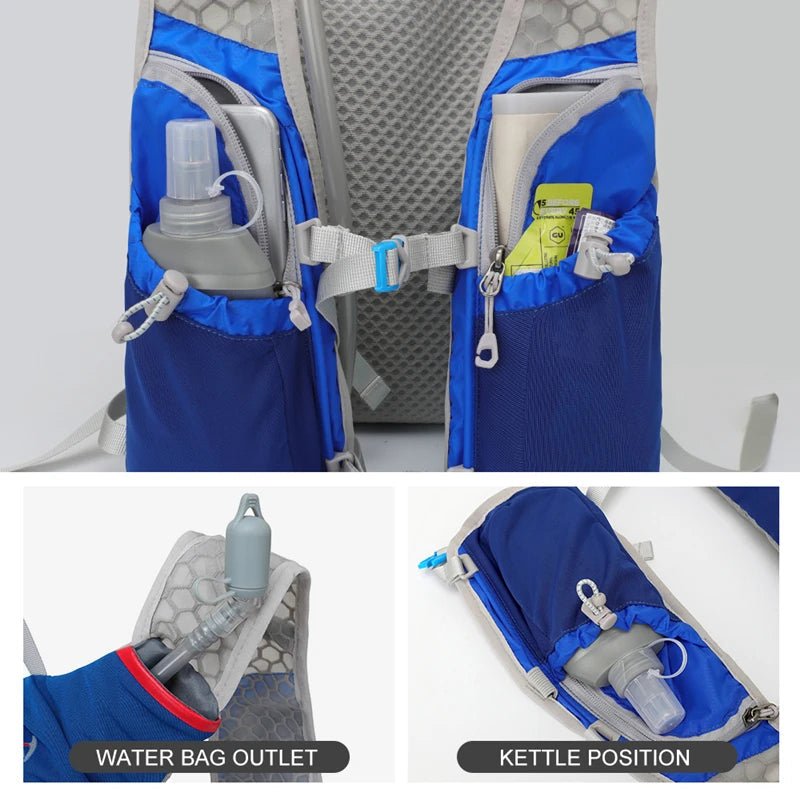 Outdoor 5L Ultralight Hydration Backpack for Men – Trail Running, Jogging, Marathon & Cycling Bag with 500ML Water Bottle - RELUX.STORE