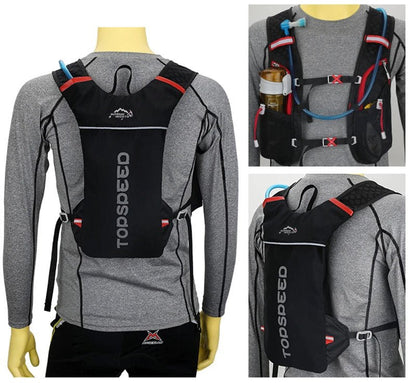 Outdoor 5L Ultralight Hydration Backpack for Men – Trail Running, Jogging, Marathon & Cycling Bag with 500ML Water Bottle - RELUX.STORE