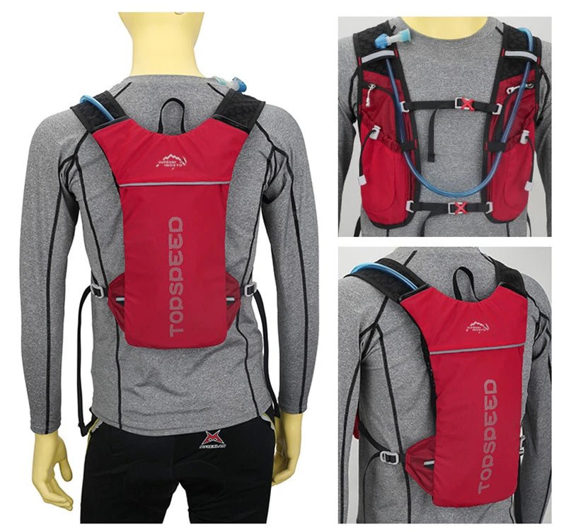 Outdoor 5L Ultralight Hydration Backpack for Men – Trail Running, Jogging, Marathon & Cycling Bag with 500ML Water Bottle - RELUX.STORE