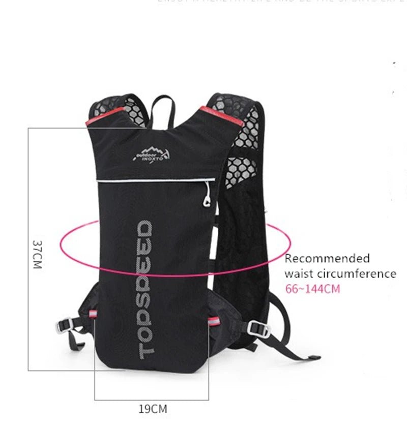 Outdoor 5L Ultralight Hydration Backpack for Men – Trail Running, Jogging, Marathon & Cycling Bag with 500ML Water Bottle - RELUX.STORE