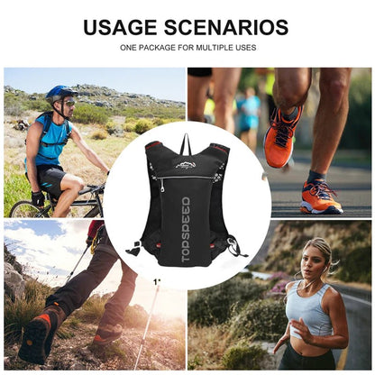 Outdoor 5L Ultralight Hydration Backpack for Men – Trail Running, Jogging, Marathon & Cycling Bag with 500ML Water Bottle - RELUX.STORE