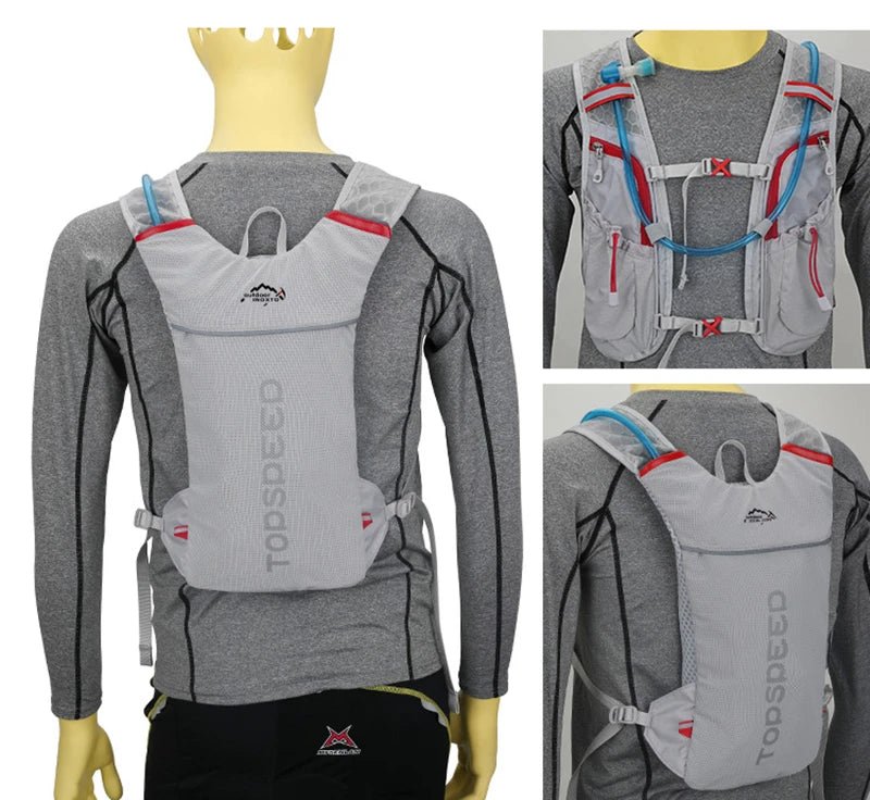 Outdoor 5L Ultralight Hydration Backpack for Men – Trail Running, Jogging, Marathon & Cycling Bag with 500ML Water Bottle - RELUX.STORE