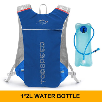 Outdoor 5L Ultralight Hydration Backpack for Men – Trail Running, Jogging, Marathon & Cycling Bag with 500ML Water Bottle - RELUX.STORE