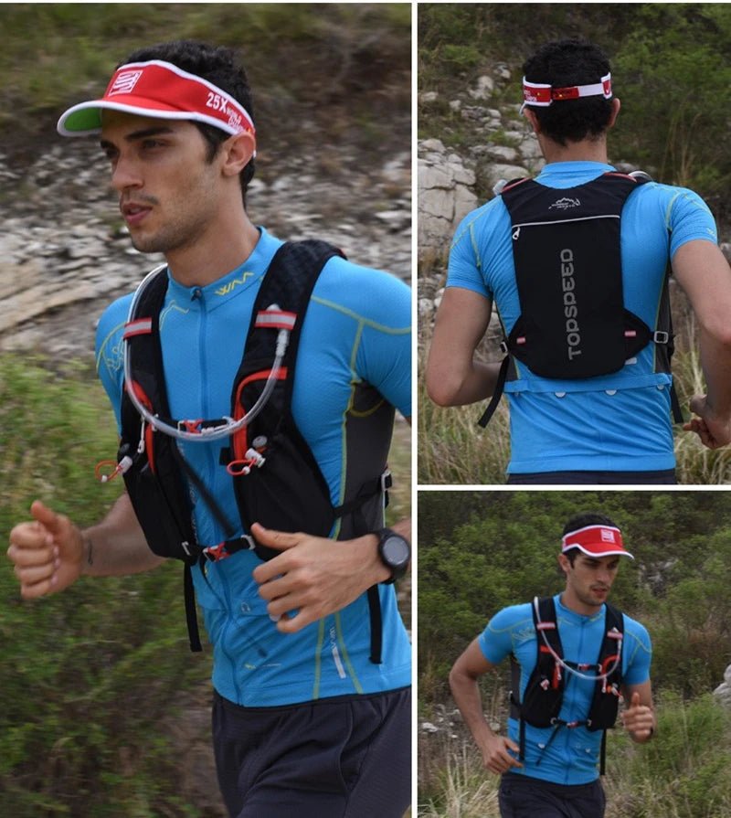 Outdoor 5L Ultralight Hydration Backpack for Men – Trail Running, Jogging, Marathon & Cycling Bag with 500ML Water Bottle - RELUX.STORE