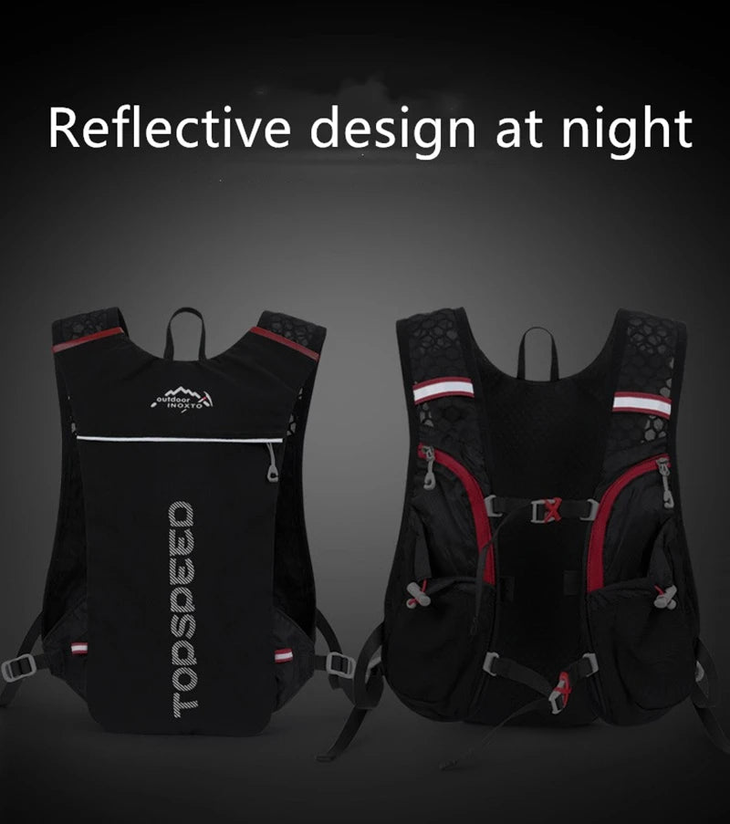 Outdoor 5L Ultralight Hydration Backpack for Men – Trail Running, Jogging, Marathon & Cycling Bag with 500ML Water Bottle - RELUX.STORE