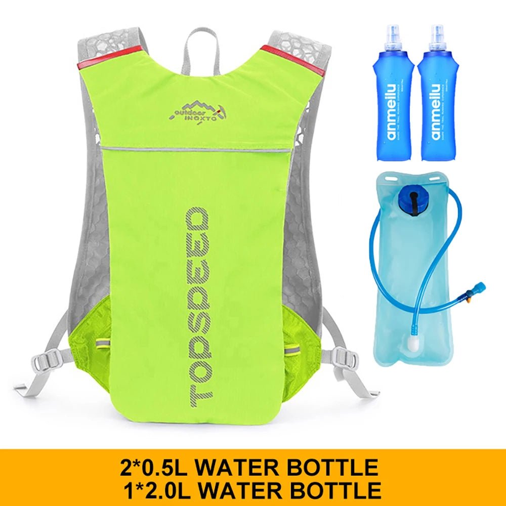 Outdoor 5L Ultralight Hydration Backpack for Men – Trail Running, Jogging, Marathon & Cycling Bag with 500ML Water Bottle - RELUX.STORE