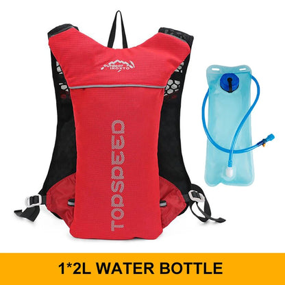 Outdoor 5L Ultralight Hydration Backpack for Men – Trail Running, Jogging, Marathon & Cycling Bag with 500ML Water Bottle - RELUX.STORE