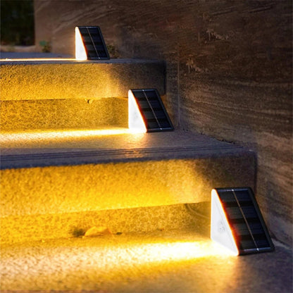 "Outdoor Solar Step Lights – Warm White & RGB, IP67 Waterproof, Auto - On LED Lights for Patio, Yard, Driveway & Porch Decoration" - RELUX.STORE