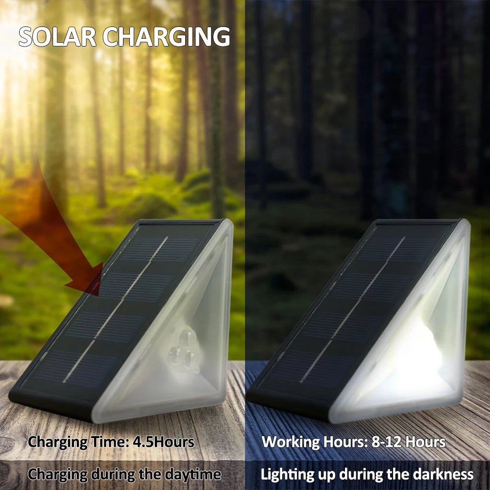 "Outdoor Solar Step Lights – Warm White & RGB, IP67 Waterproof, Auto - On LED Lights for Patio, Yard, Driveway & Porch Decoration" - RELUX.STORE