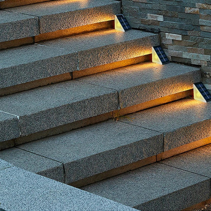 "Outdoor Solar Step Lights – Warm White & RGB, IP67 Waterproof, Auto - On LED Lights for Patio, Yard, Driveway & Porch Decoration" - RELUX.STORE