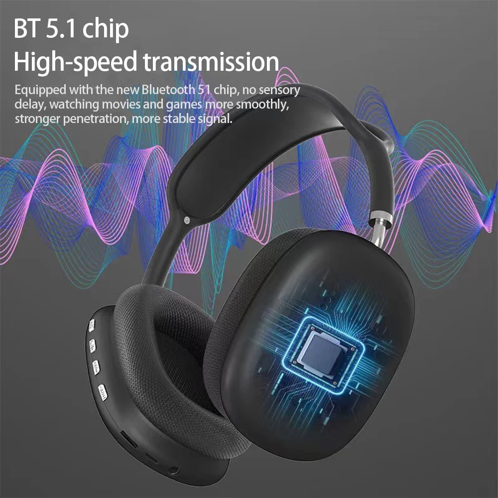 P9 Wireless Bluetooth Headset – Sports & Gaming Earbuds with Mic, Noise - Cancelling, and High - Quality Bluetooth Earphones - RELUX.STORE
