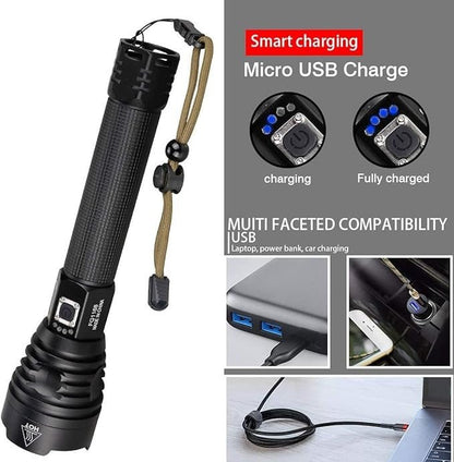 P90 LED Rechargeable Laser Flashlight - RELUX.STORE