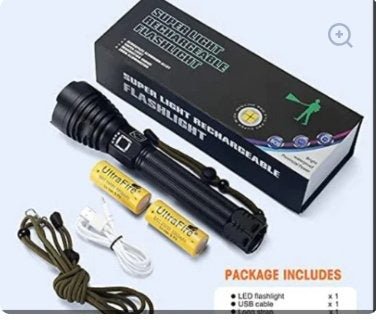 P90 LED Rechargeable Laser Flashlight - RELUX.STORE